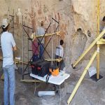 Realizan trabajos de restauración de la Cueva de las Monas